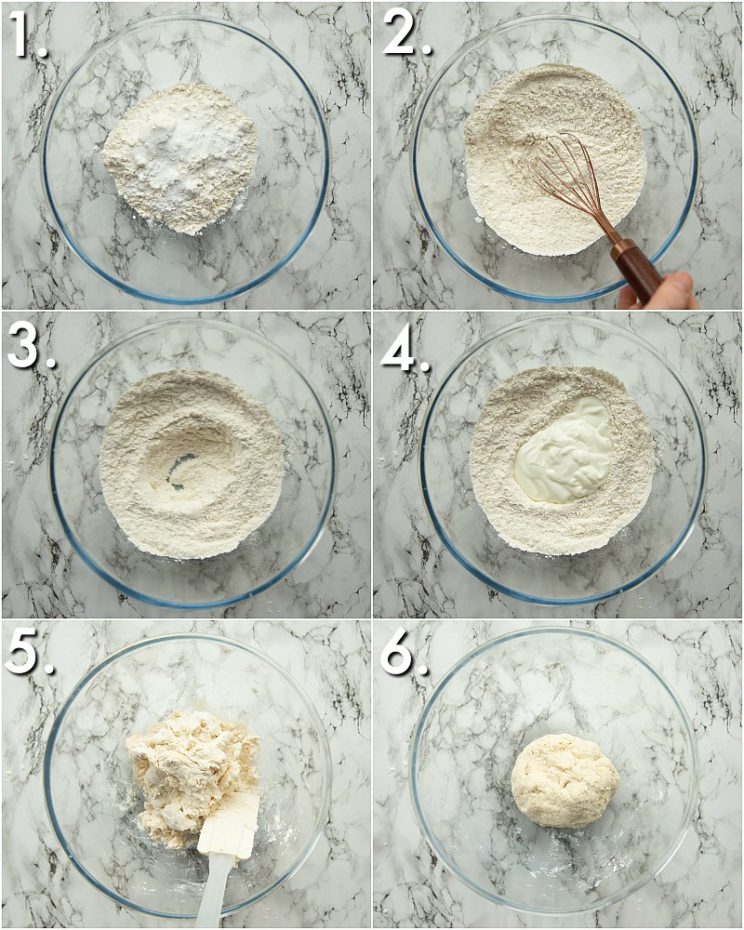 How to make flatbread - 6 step by step photos
