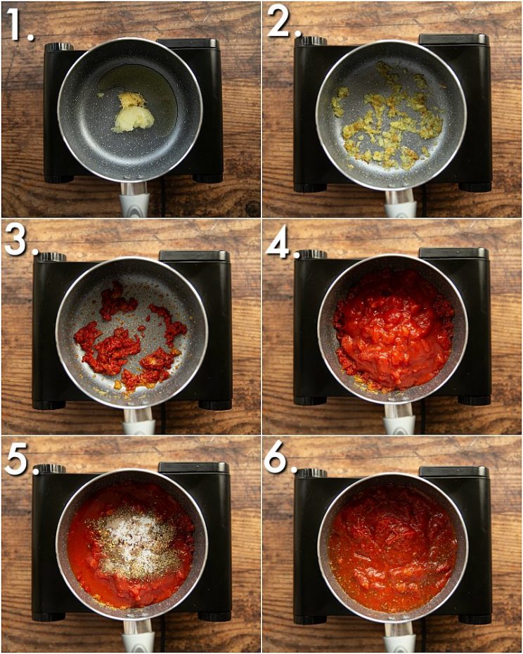 How to make pizza sauce from scratch - 6 step by step photos