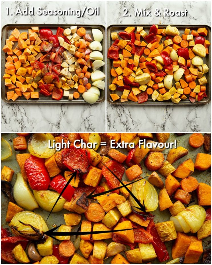 How to roast vegetables - 3 step by step photos
