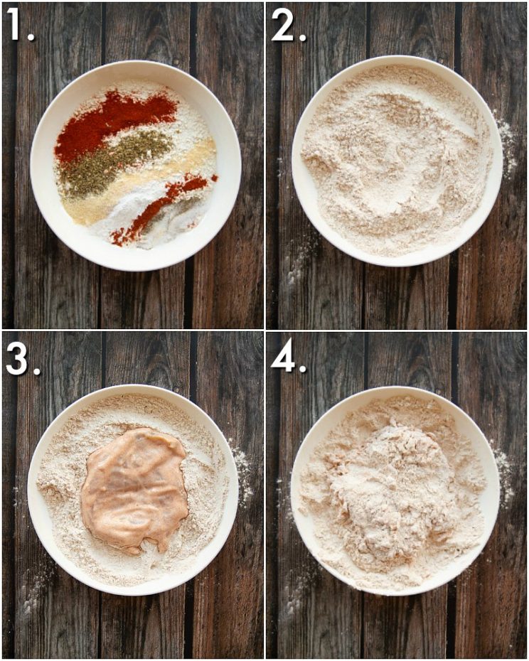 How to dredge chicken - 4 step by step photos