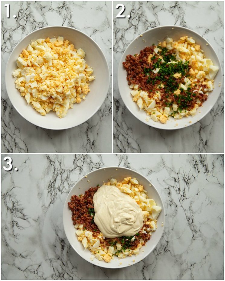 How to make egg mayo - step by step photos