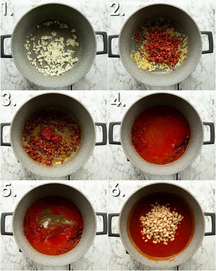 How to make homemade baked beans - 6 step by step photos