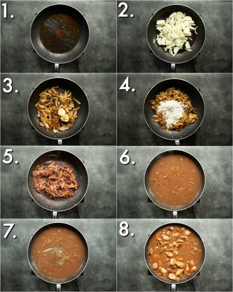 How to make sausage and gravy - 8 step by step photos