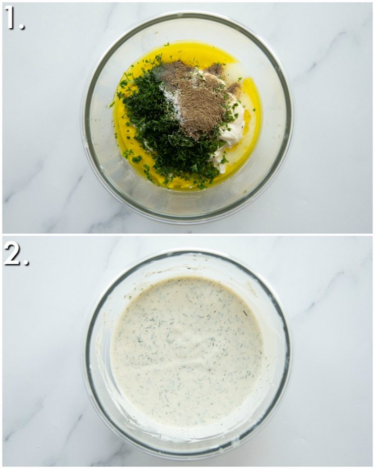 How to make creamy tuna pasta salad dressing - 2 step by step photos