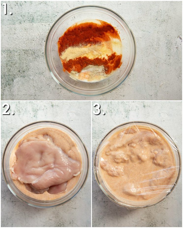 鶏肉のマリネの仕方-3ステップバイステップ写真