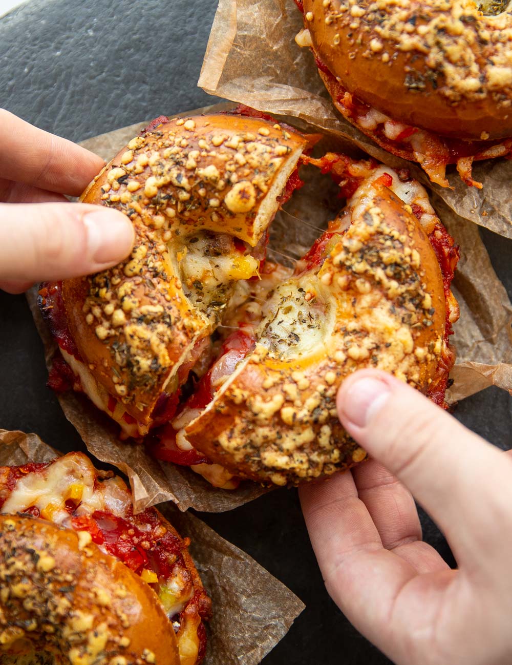 Epic Pizza Bagels | Don&amp;#39;t Go Bacon My Heart