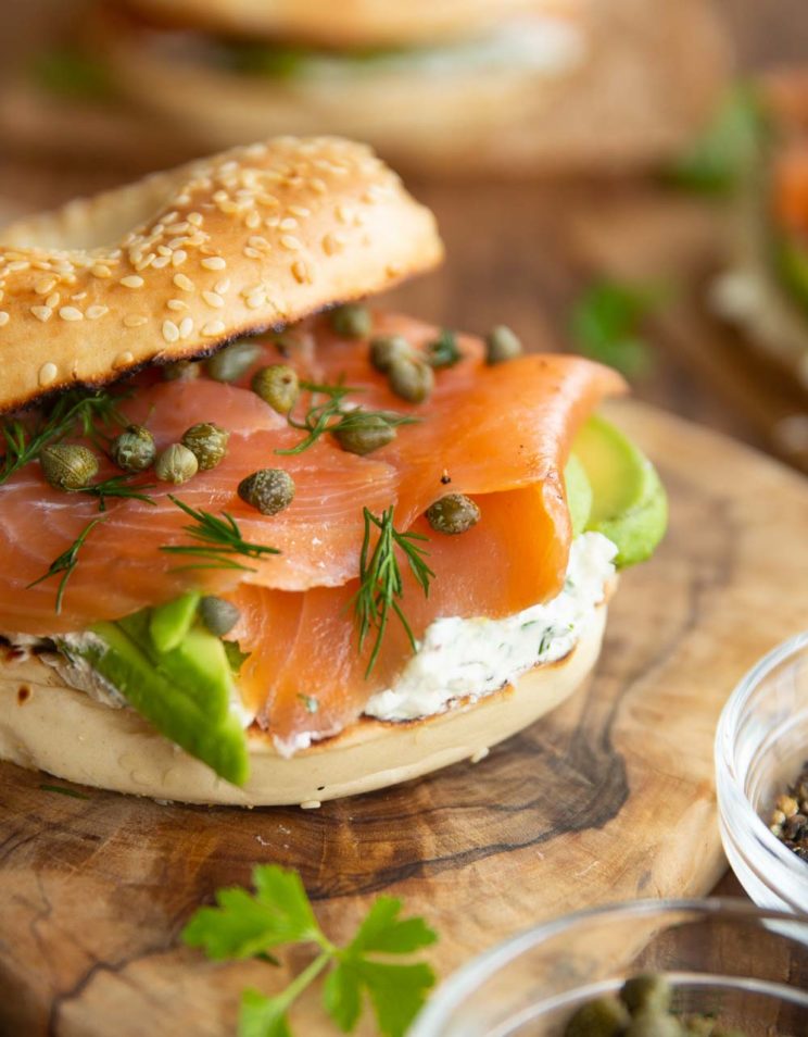 Smoked Salmon Bagels | Don't Go Bacon My Heart