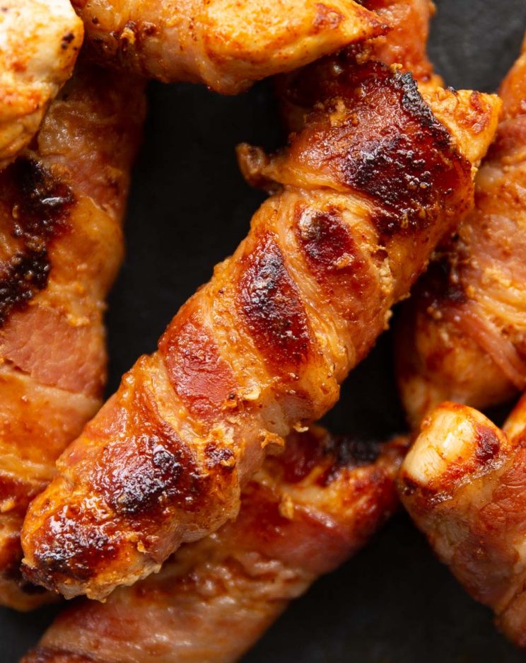 closeup over head shot of chicken tender