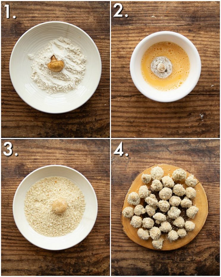 How to bread mushrooms - 4 step by step photos