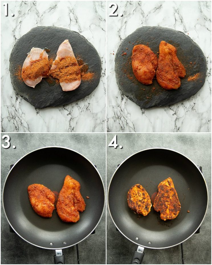 How to make burrito chicken - 4 step by step photos