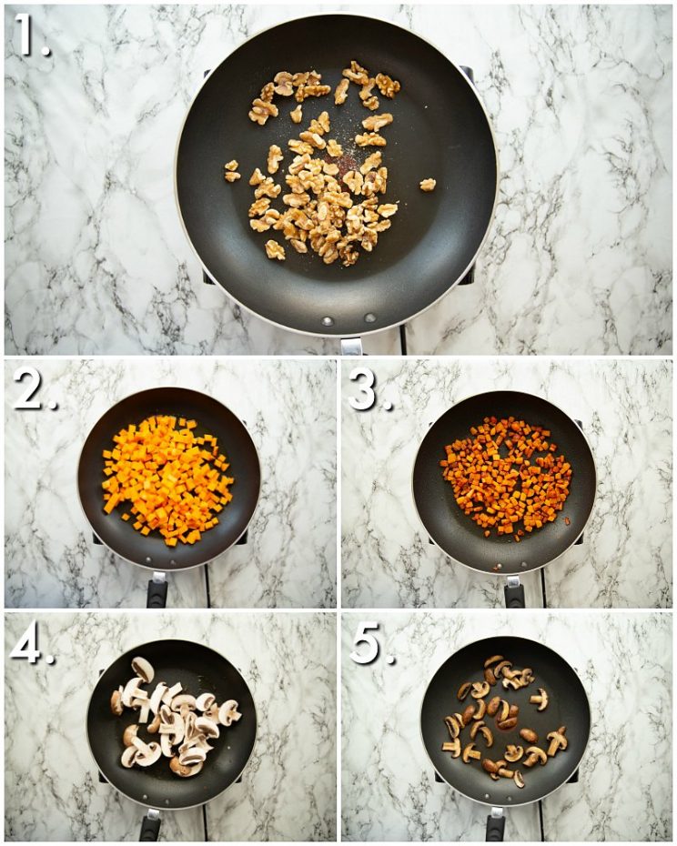 How to make butternut squash pasta - 5 step by step photos