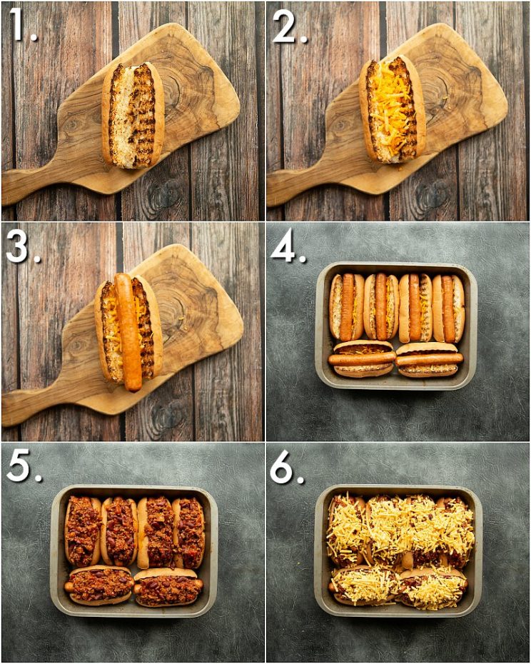 How to make Chili cheese dogs - 6 step by step photos