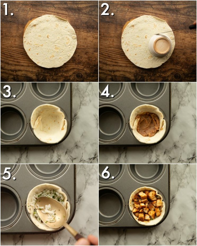 How to make mini burritos - 6 step by step photos