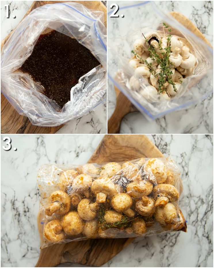 How to marinate mushrooms - 3 step by step photos
