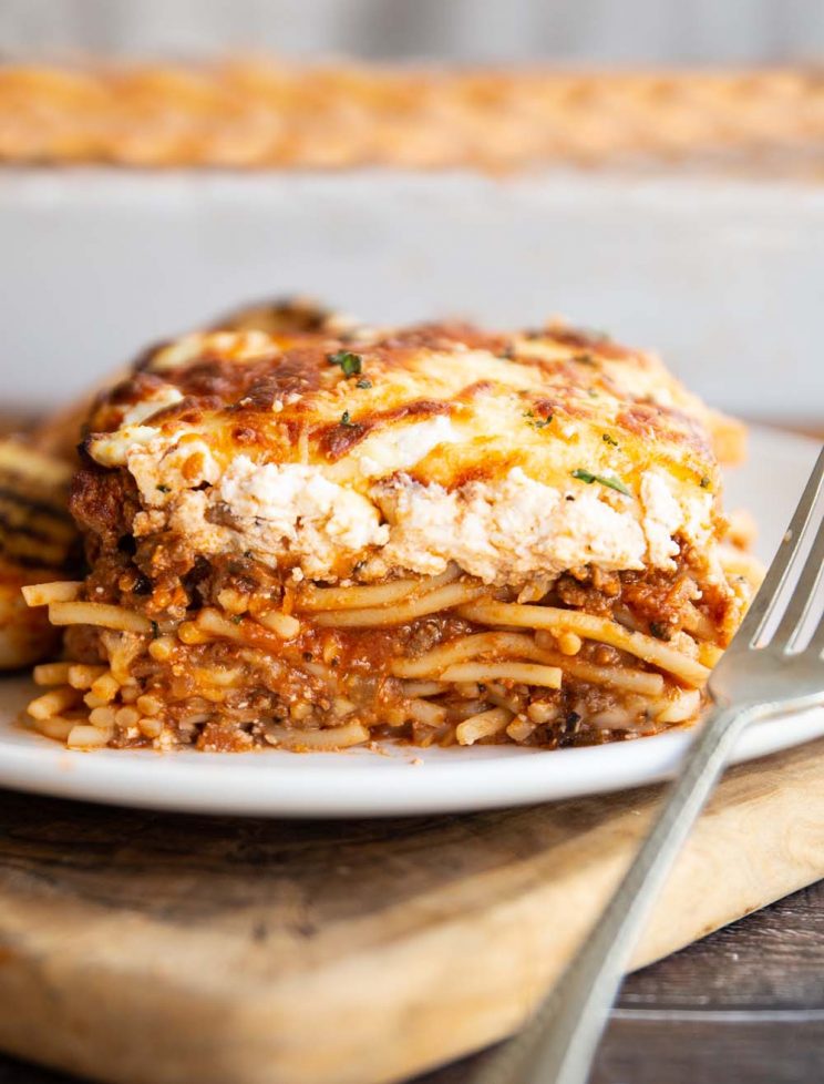 Baked Spaghetti Casserole | Don't Go Bacon My Heart