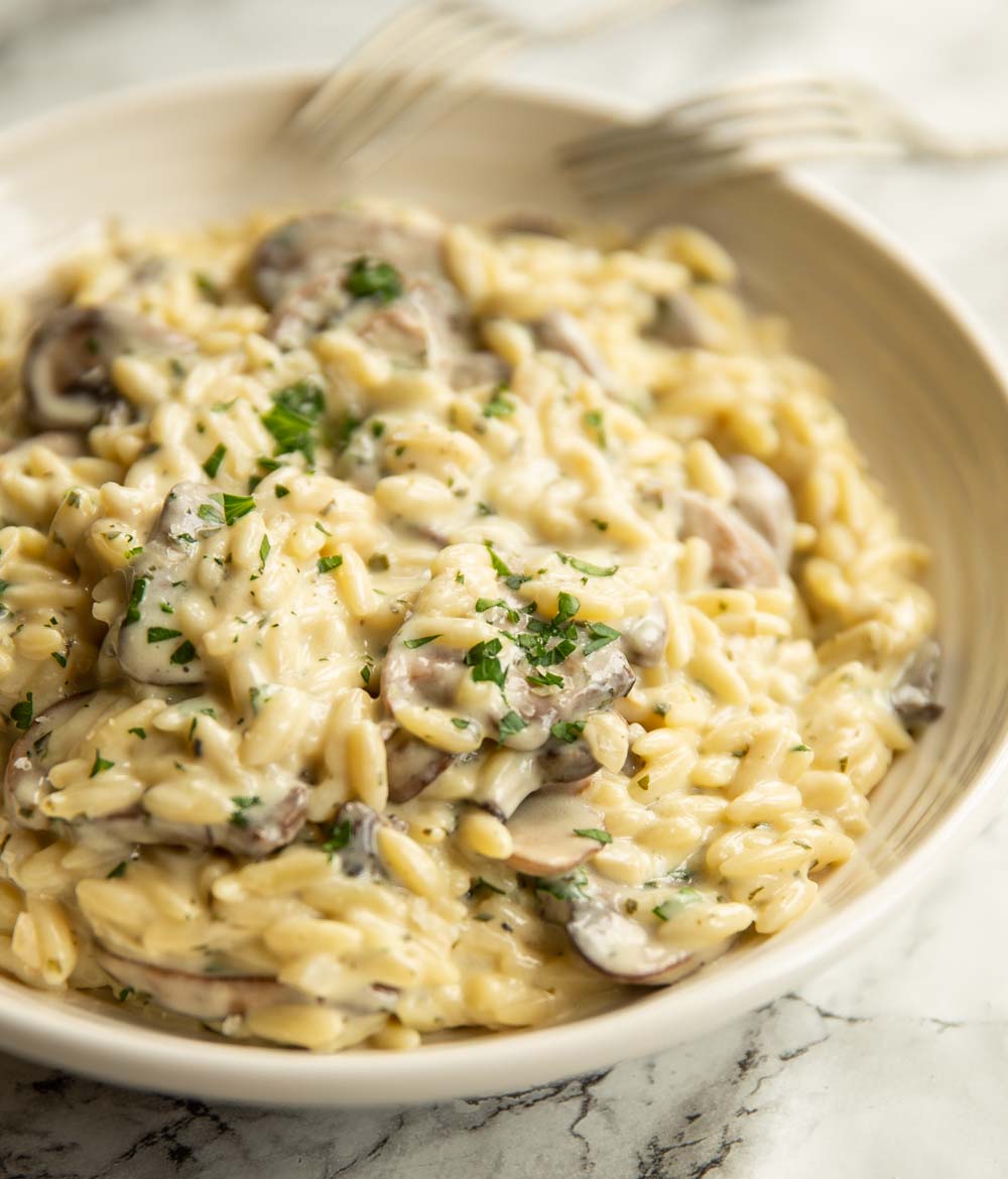 Garlic Parmesan Orzo Risotto Recipe