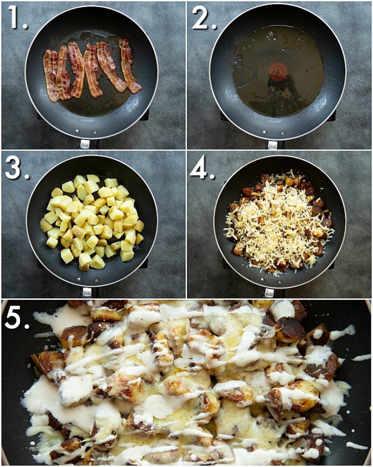 How to make cheesy ranch potatoes - 5 step by step photos