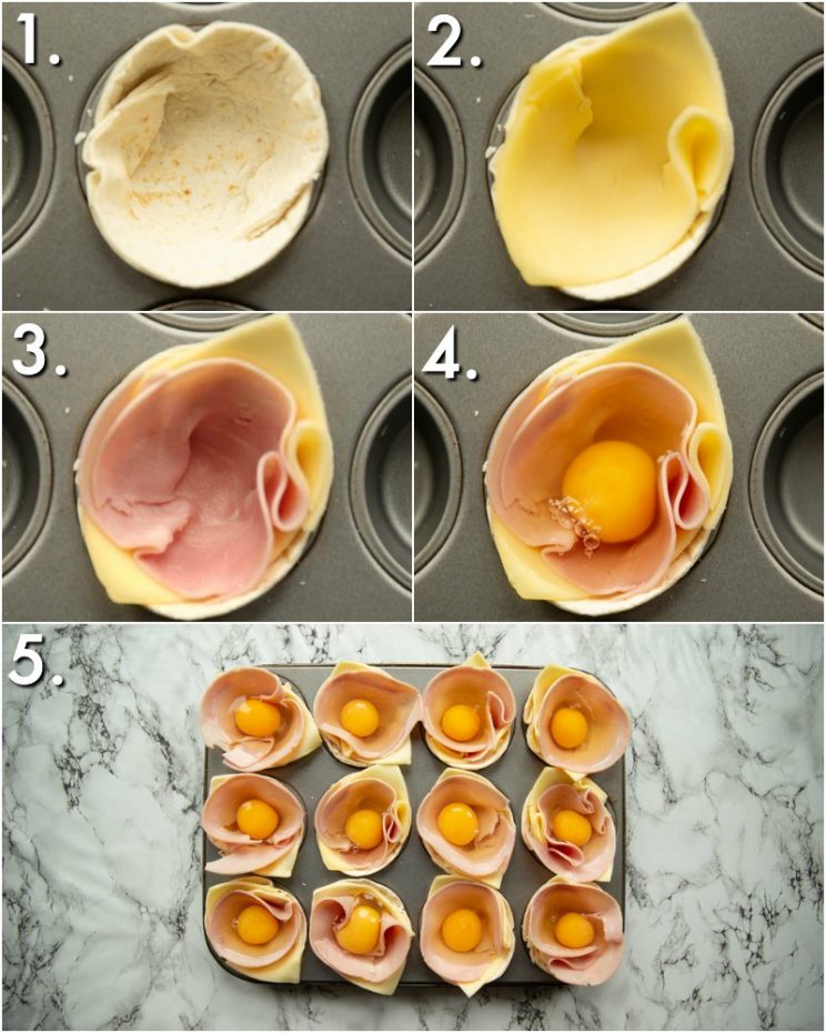 How to make egg cups - 5 step by step photos