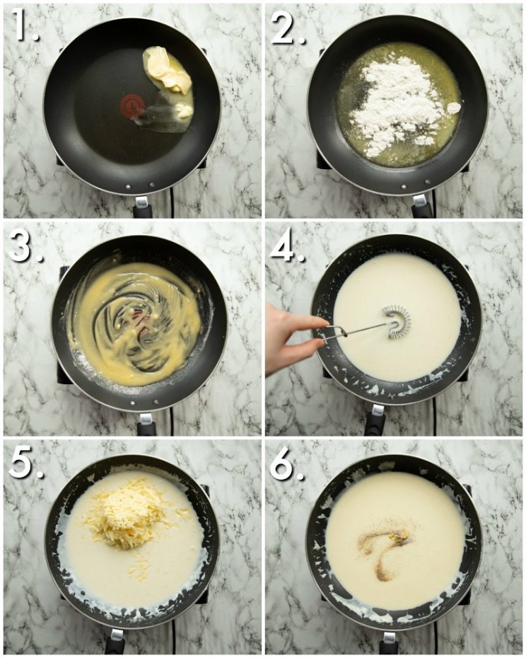 How to make cheddar cheese sauce - 6 step by step photos