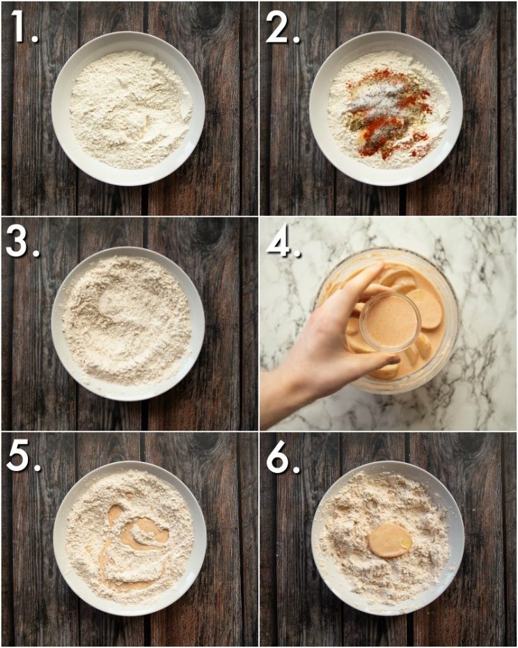 How to make chicken fried potatoes - 6 step by step photos