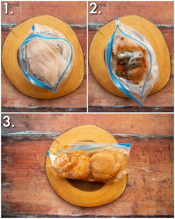 How to marinate fajita chicken - 3 step by step photos