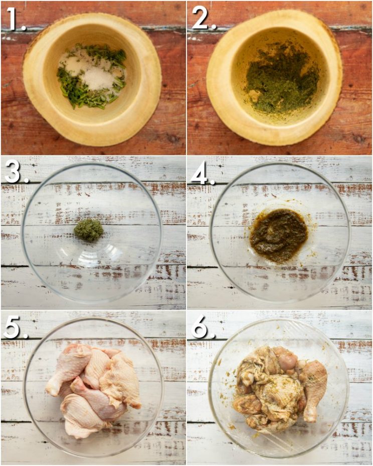 How to prepare Thai fried chicken - 6 step by step photos