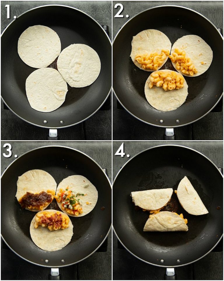 Mini Leftover Mac and Cheese Quesadillas Don't Go Bacon My Heart