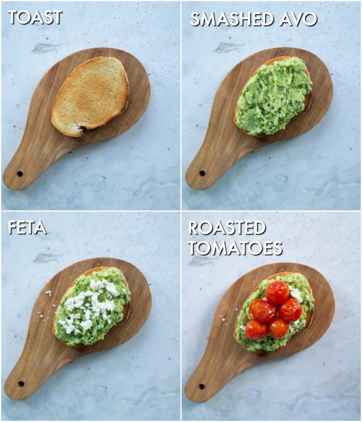 how to make tomato avocado toast 3 step by step photos showing how to make tomato avocado toast
