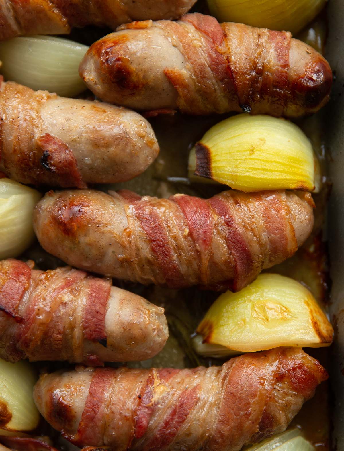 Sausages Wrapped in Bacon (Giant Pigs in Blankets!) Don't Go Bacon My