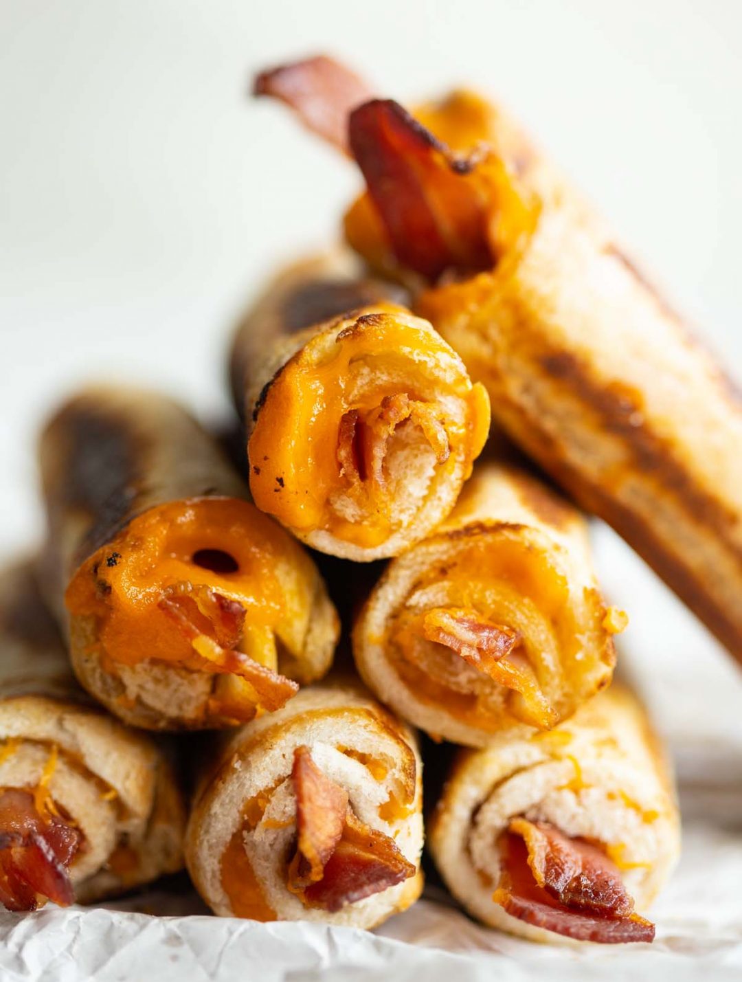 Bacon Grilled Cheese Roll Ups Don't Go Bacon My Heart