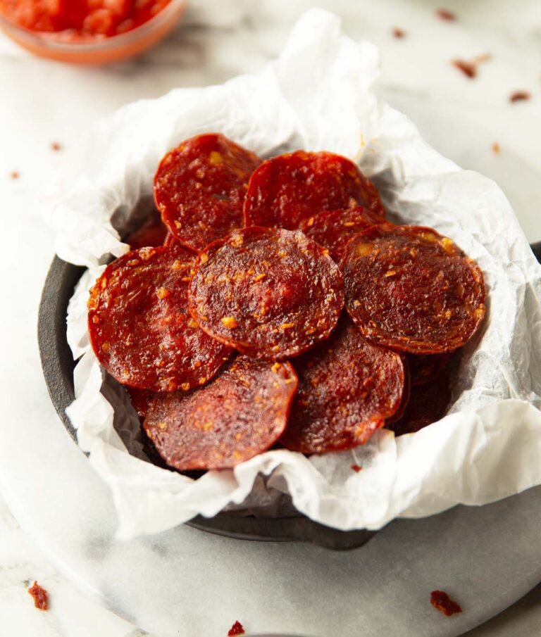 Pepperoni Chips (Actually Crispy!) Don't Go Bacon My Heart