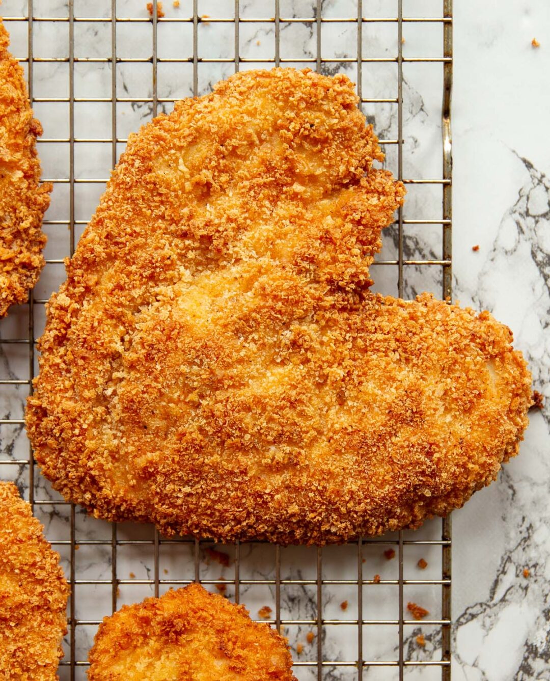 Heart Shaped Chicken Schnitzel (Crispy Chicken Love Heart) Don't Go