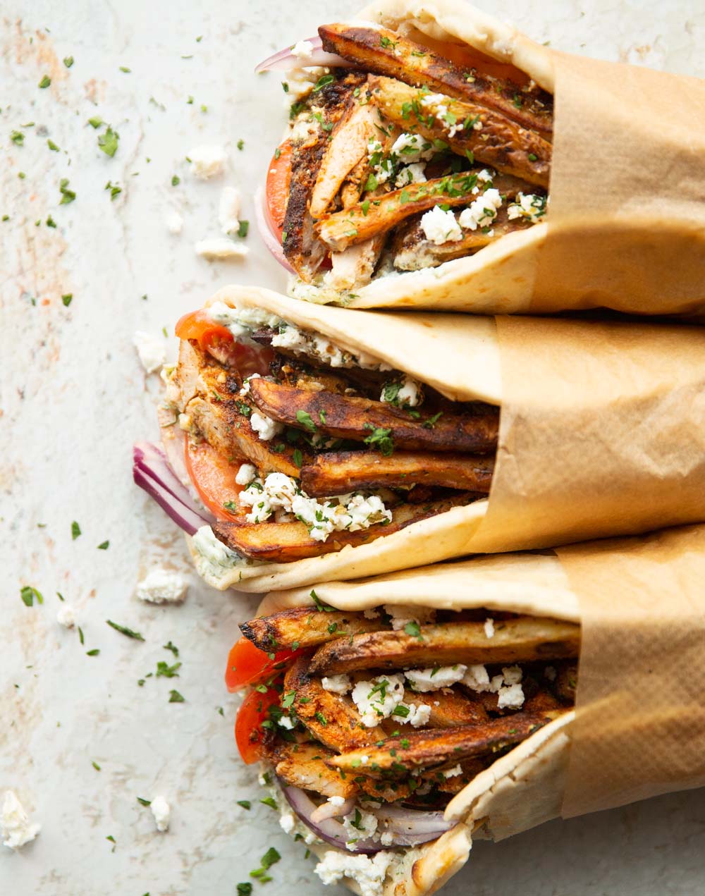 Authentic Greek Chicken Gyros Recipe with Tzatziki Sauce » Foodies