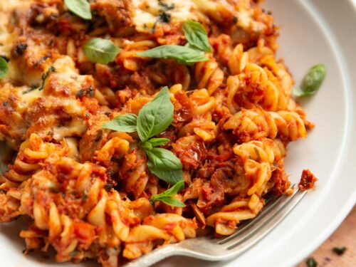 Tomato Tuna Pasta Bake