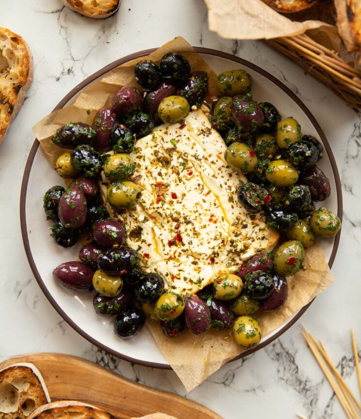 The Most DELICIOUS Marinated Olives