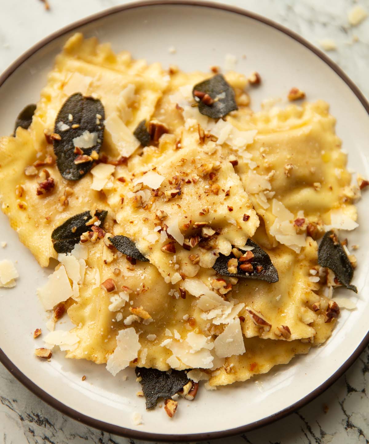 Sage shop butter ravioli