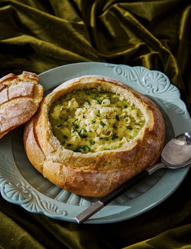 cauliflower broccoli soup comfy cookbook preview photo