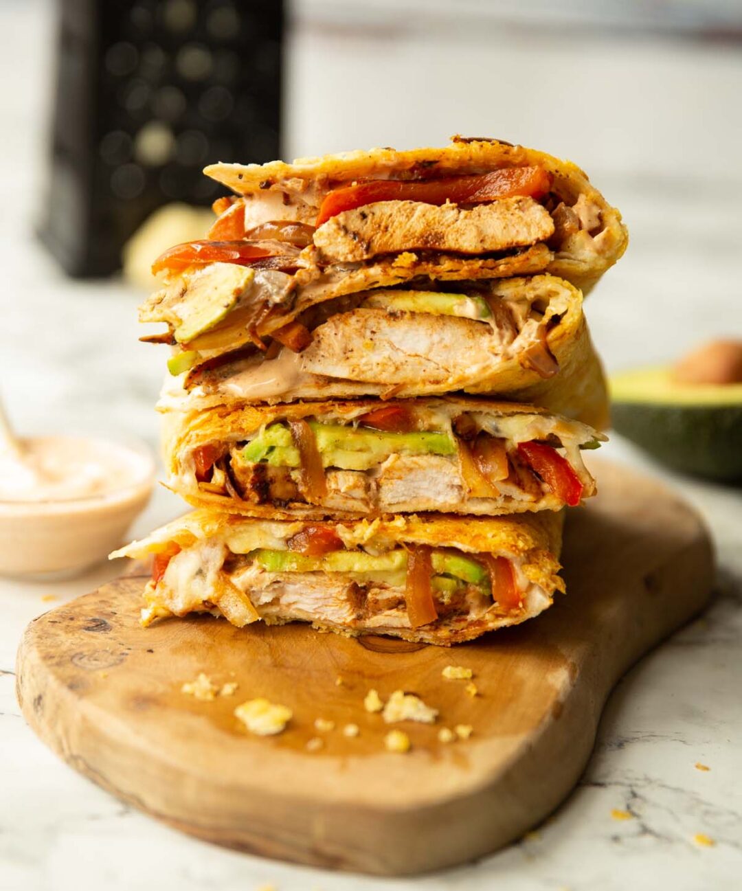 CheeseCrusted Chipotle Chicken Quesadillas Don't Go Bacon My Heart