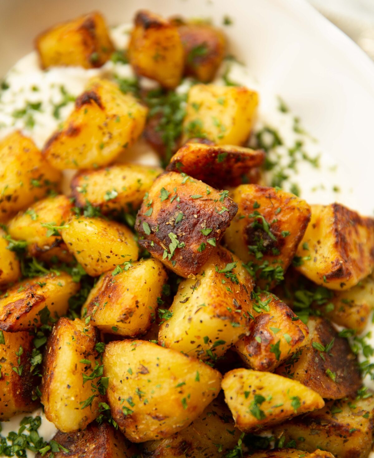 Greek Roasted Potatoes with Whipped Feta Don't Go Bacon My Heart