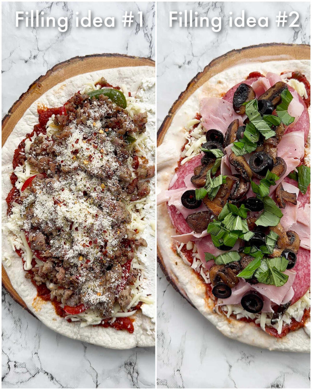 Calzone Fill Tortilla Calzone | Don't Go Bacon My Heart