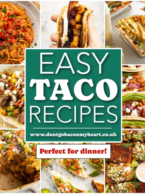 taco recipe collage thumbnail with text overlay