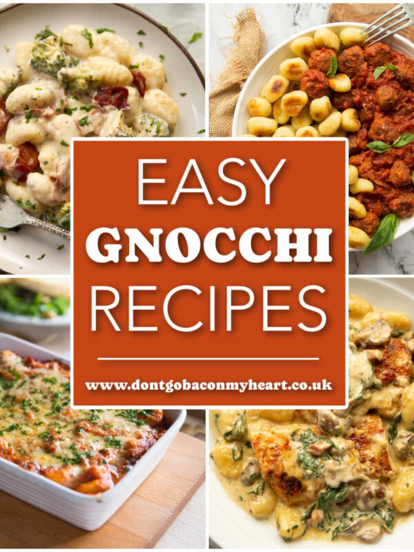 gnocchi recipes college thumbnail with text overlay